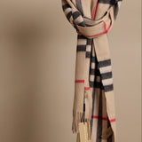 Check Cashmere Scarf