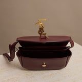 YSL - Saint Laurent Kaia Small Leather Shoulder Bag Army Green