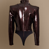 Kieran Bodysuit in Chocolate Brown