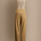 Wool-Blend Camel Trousers