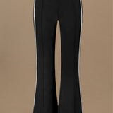 Side Striped Flared Pants