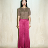 Flared Satin Bias Pants