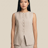 Button Down Waistcoat (Small to Size-SIZE UP)
