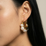 Pearl Hoop Earrings