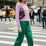 Fluid Satin Bias Pants