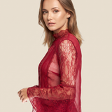 Bell Sleeve Lace Top