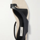 Leather & Linen Sandals