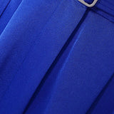 Landon Pleated Wide-leg Satin Crepe Pants